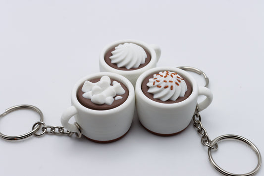 Hot Chocolate Mug Clicker Keychain