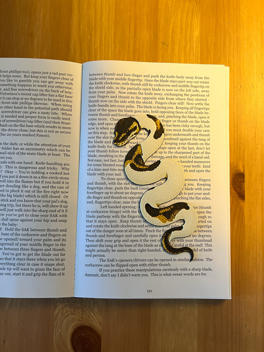 Pied Python Bookmark