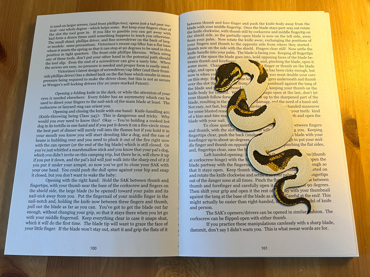 Pied Python Bookmark