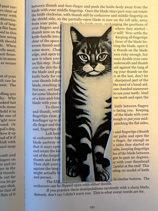 Black and White Cat Bookmark