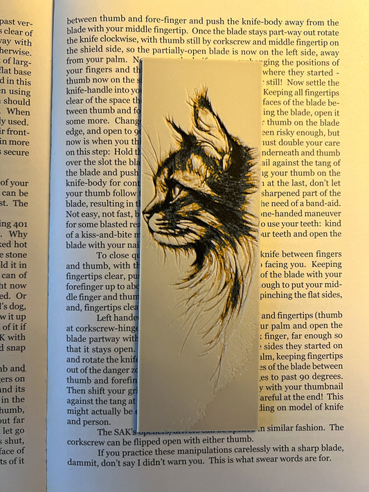 Cat Silhouette Bookmark